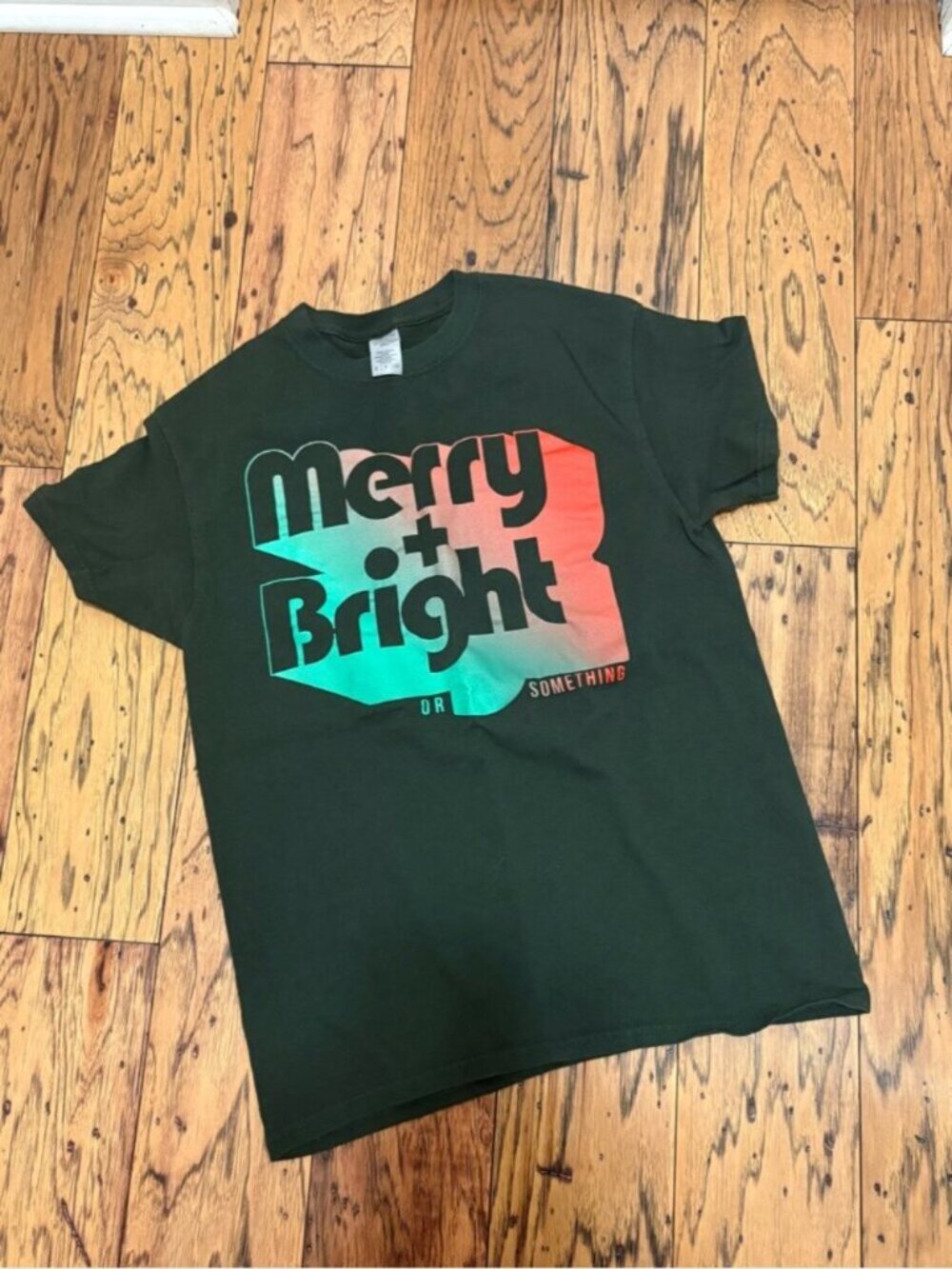 Merry + Bright Graphic Tee Size Small